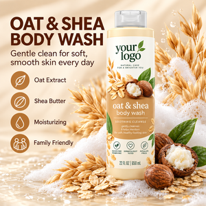 Gel Douche Avoine Formule Végétale Douce Soin Corporel Élimine Impuretés Pores Nourrit Peaux Sèches Rugueuses et Grasses Pour Toute la Famille - Meilleure Vente - Product Image 1