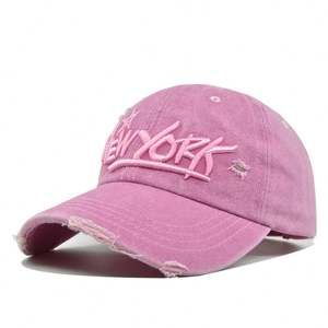 Wholesale Custom Distressed Embroidered Baseball Cap <b>Dad</b> <b>Hat</b> Vintage Sports Denim Distressed Washed High Quality Baseball Caps - Product Image 5