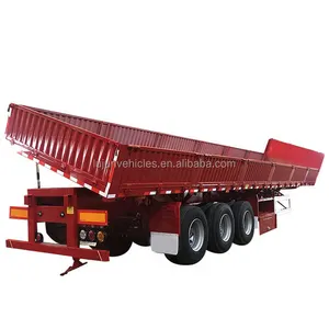 Side Wall Tipper Dump Truck Hydraulic Dump Trailer