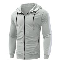 Yüksek Kaliteli Kışlık Günlük Erkek Rüzgarlık Eşofman Takımı Tam Fermuarlı Rüzgar Geçirmez Nefes Alabilen Hızlı Kuruyan %100 Polyester Özel Logo Baskılı