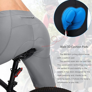 2025 vente chaude hommes cyclisme Shorts confortable éponge Gel 3D rembourré vélo caleçon respirant maille <span class=keywords><strong>pantalon</strong></span> court - Product Image 5