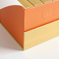 Boîte à encoche en papier recyclable de luxe, ouverture trois côtés, emballage personnalisé avec logo, gaufrage et pelliculage mat pour cigarettes et parfums