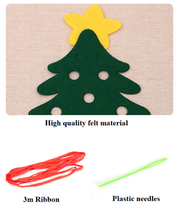 Personnalisé joyeux noël lettre papier bannières guirlande noël noël Festival fête maison suspendus feutre bannières signes drapeaux décor - Product Image 5