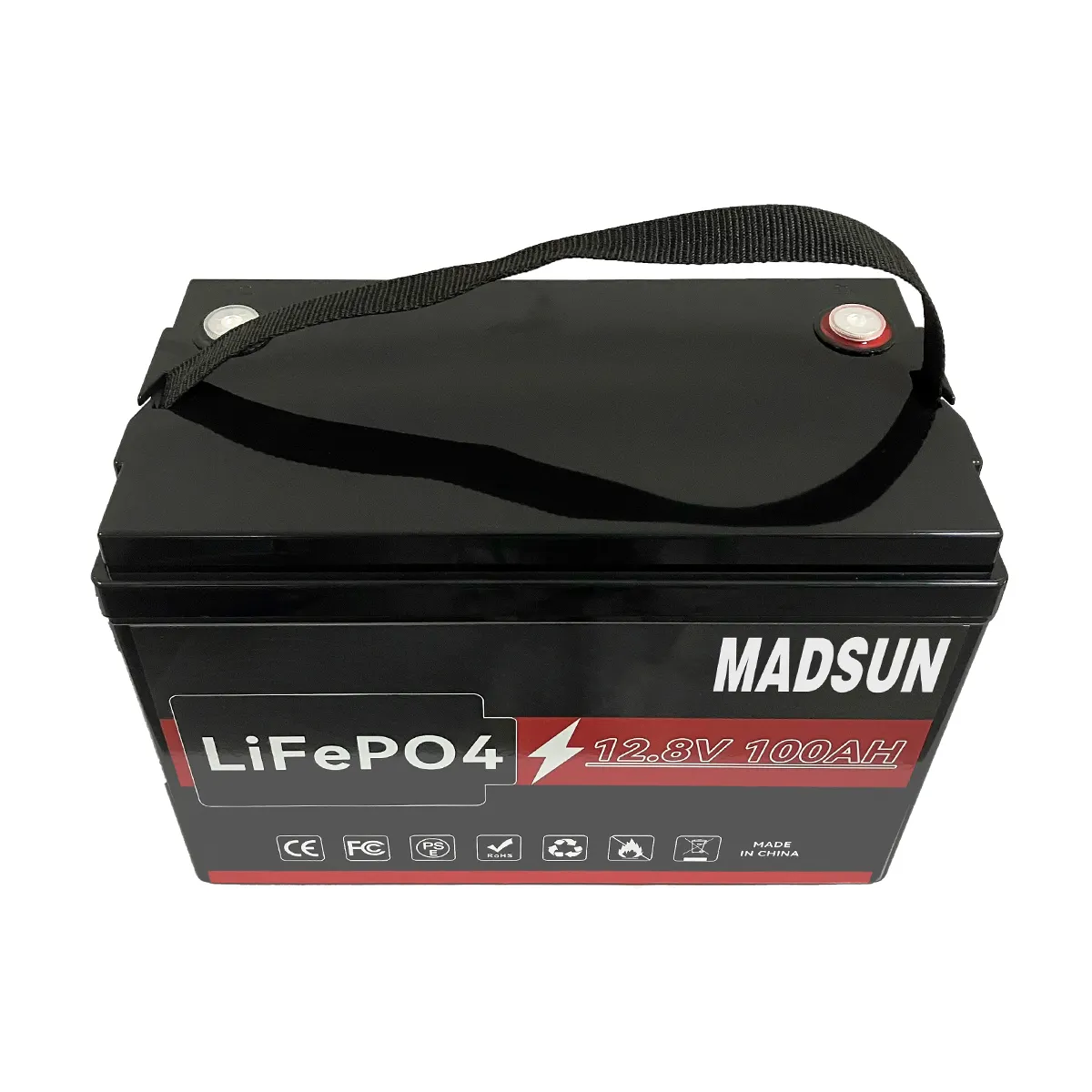 Pabrik Madsun bateria de litio 12V 100Ah baterai lithium ion 12v 100ah akku LiFePO4