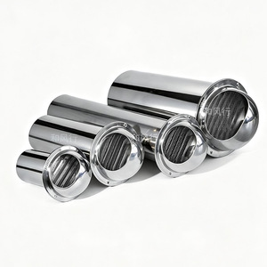 Hefengxing Stainless Steel Exhaust Vent Pipe 70-200mm Windproof Cover Kitchen Bathroom Outdoor Use - Product Image 1