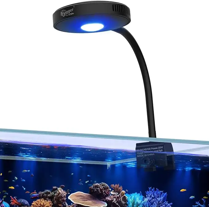 Hygger Nano Aquarium LPS SPS照明、30ワット調光可能水族館LEDリーフライト