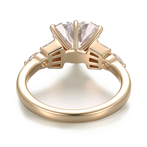 Anillo de diamantes de laboratorio personalizado PROVENCE, corte corazón, diamante certificado IGI, anillo de compromiso y boda, anillo de oro vintage de 18k, banda para mujer - Product Image 3