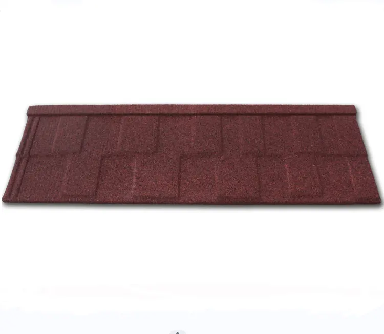 HuangJia marka toptan fiyat inşaat malzemeleri taş kaplanmış metal çatı kiremitleri shingle tipi kiremit