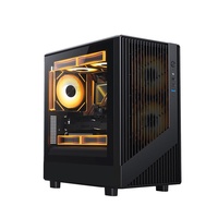 Sumtax/Sumtai Flying Eagle 240 Computerkast Desktop Zijwaarts transparant Gaming Watergekoeld M-ATX Moederbord Mini Case Voorkant