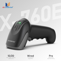 Lector de Códigos de Barras QR para Pagos Móviles GTCODESTAR X-760E, USB con Cable, Portátil, Escáner de Códigos de Barras QR 1D 2D para Tabletas Android