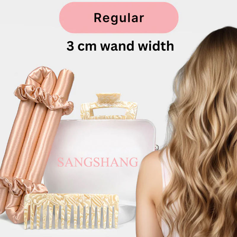 Heatless Curling Rod No Heat Hair Ribbon Rollers 100% Mulberry Silk  Heatless Hair Curler for Women