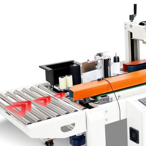Fabrika yapıştırıcı küçük karton kutu vaka mühürleyen sızdırmazlık ve etiketleme makinesi ile bant konveyör - Product Image 6