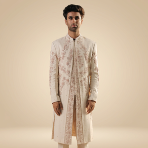 STYLISH & BEAUTIFUL ZARI EMBROIDERY on SHERWANI & <b>PANT</b> WITH MATCHING SHOE Men's Suits & Blazer>Men's Suits - Product Image 5