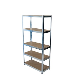 אור החובה מגולוון 5 Tier boltless מסמר מדפים מתלה מתכת מדפי מתכת פלדה מוסך אחסון מתלה לשימוש ביתי - Product Image 6