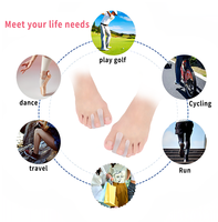 99insole Coussinets d'avant-pied en silicone à 2 trous, Séparateurs d'orteils individuels pour pédicure, Écarteurs d'orteils, Séparateurs d'orteils SEBS