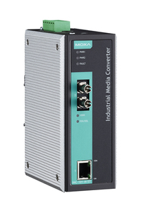 <strong>Ethernet</strong>-to-Fiber Media <strong>Converters</strong> Moxa IMC-101-S-SC-T 12-45VDC - Product Image 2