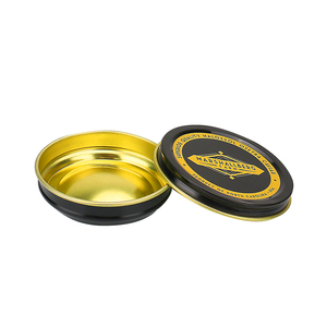 40ml stainless steel round custom aluminum white candle coin soap caviar tobacco cookie box biscuit metal lip balm tea tin