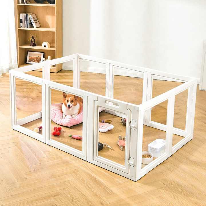 Xiaoyu Portable Pet Playpen – Indoor/Outdoor Cage For Dogs, Cats & Small Animals, Beige-Red - View #9