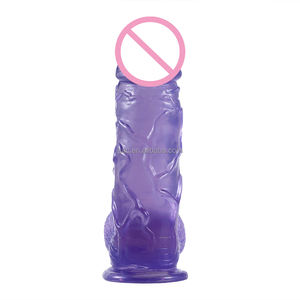 Sacknove 10.2 Inch Extra Grote Dikke Simulatie Kunstmatige Rubber Dikke Grote Penis Zuignap Jelly Seksspeeltjes Crystal Dildo - Product Image 5