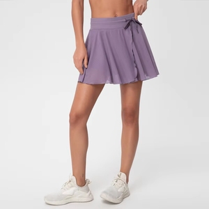 Falda Deportiva para Mujer, Falda de Yoga, Pantalones Deportivos, Falda de Fitness de Cintura Alta con Malla, Falda de Tenis - Product Image 5