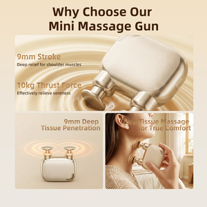 Pistolet de <span class=keywords><strong>massage</strong></span> sans fil à double tête, mini appareil de <span class=keywords><strong>massage</strong></span> portatif pour les couches profondes, pour le corps entier, le <span class=keywords><strong>visage</strong></span>, les soins de <span class=keywords><strong>massage</strong></span> quotidiens et les moments de détente - Product Image 2