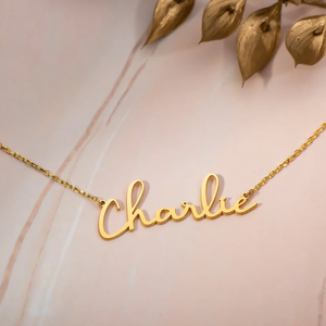 Collar con Nombre Personalizado para Niños, Mujeres y Hombres, Chapado en Oro, Plata 925, Joyería Familiar, Collar con Placa Personalizada - Product Image 4