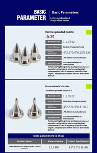 Boquilla de Válvula Piezoeléctrica Integrada de Acero de Tungsteno de 0.2mm para Micromecanizado CNC por <span class=keywords><strong>VERMES</strong></span> - Product Image 4