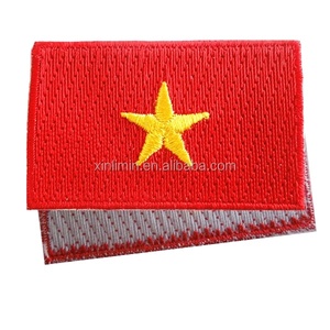 Patch brodé extérieur motif drapeau tendance, étiquette en tissu brodée personnalisée thermocollante - Product Image 3