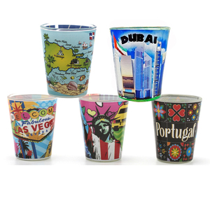 Logotipo personalizado regalo de viaje mal de ojo Grecia vasos de chupito mal de ojo griego recuerdo vaso de chupito - Product Image 5