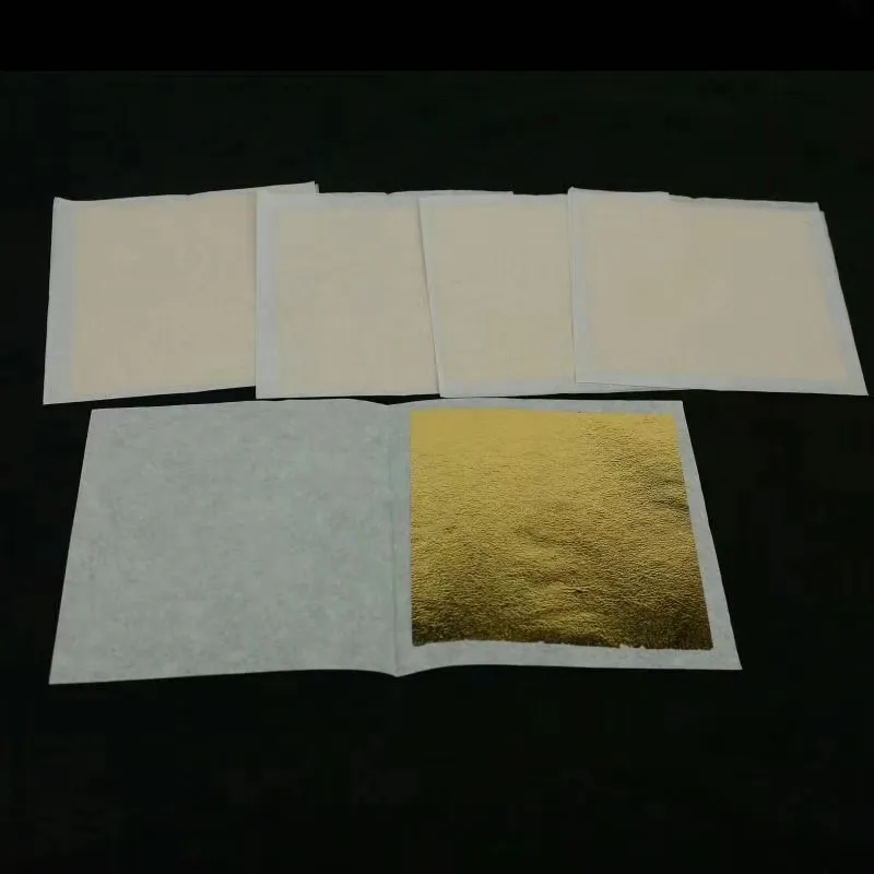 24k Gold Leaf Sheets luxury style genuine pure gold leaf paper sheet mask