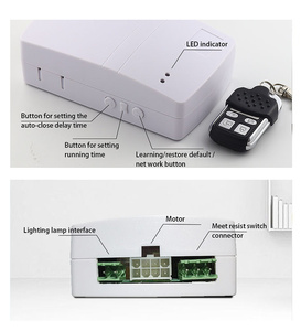 YET866WTR pour porte de garage roulante, contrôleur radio Internet pour portail électrique 433mhz HCS300, <span class=keywords><strong>moteur</strong></span> latéral avec 2 télécommandes - Product Image 3