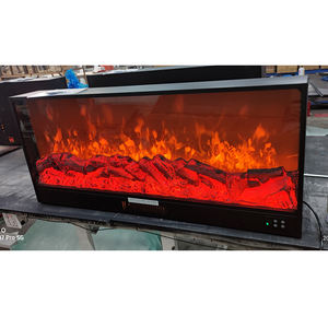 Perapian Dinding Listrik Desain Modern untuk Interior, Baja, Kontrol Jarak Jauh, Lampu LED, Efek Api, Dekorasi Ruang Tamu - Product Image 3