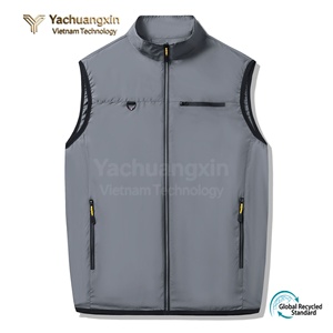 Gilet sans manches léger en polyester avec poche zippée pour la randonnée et le camping, utilisation en extérieur, toutes saisons, vêtements de sport - Product Image 4