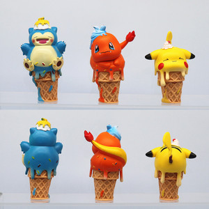 6 figurines de style Pokémon en forme de crème glacée, série COS, Pikachu, Bulbasaur, <span class=keywords><strong>Charmander</strong></span> - Product Image 3