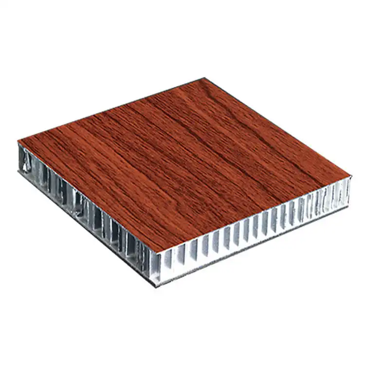Panel sándwich de núcleo de panal de aluminio de alta calidad, 5mm, 6mm, 8mm, 10mm, panel de hoja de aluminio de panal ignífugo e impermeable