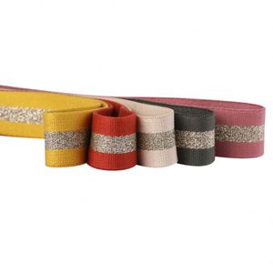 High Quality Custom Logo Herringbone Eco-Friendly Fabric Narrow <b>Webbing</b> Belt Material <b>Webbing</b> Polyester - Product Image 2
