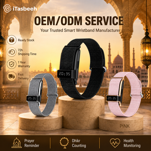 iTasbeeh Smart Bracelet Nylon Band OLED Display Heart Rate Sleep Monitor Activity Tracker Unisex Sports Style - Product Image 6