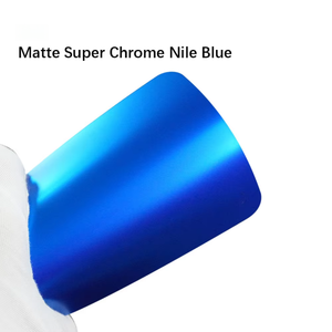 Matte Super Chrome Nile <b>Blue</b> 1.52*16M Gloss TPU Car Wraps Self Healing High Gloss Paint protection Film Wrap - Product Image 1