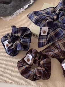 Vuông kẻ sọc gấu tóc vòng <span class=keywords><strong>Headband</strong></span> vải ngọt ngào Tóc Dây đàn hồi cao <span class=keywords><strong>Headband</strong></span> hoa đàn hồi <span class=keywords><strong>headband</strong></span> cho phụ nữ - Product Image 2