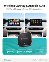 Ottocast Kablosuz Android Auto ve CarPlay Adaptörü, Bluetooth 5.0 ile Netflix ve YouTube Desteği, Tüm Araçlar için