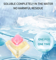 Gel lavant liquide écologique sans liquide de Chine, pastille de savon biodégradable automatique en PVA, détergent pour vêtements OEM