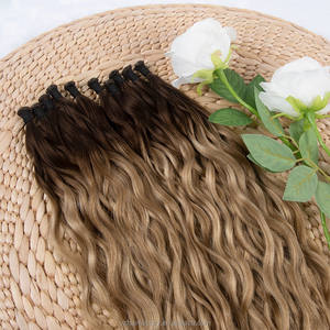 Extensions de cheveux humains bruts 100% alignés sur les cuticules, nouvelle conception Genius Weft, directement de l'usine, cheveux russes, nouveau Genius Weft - Product Image 2