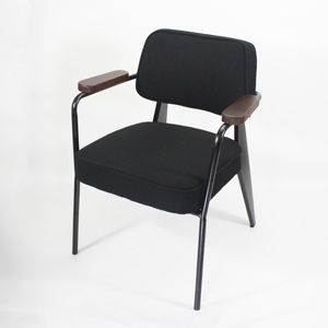 Usine <span class=keywords><strong>prix</strong></span> cadre en acier accoudoir en bois chaise nordique Jean prouvé direction chaise restaurant dinant le <span class=keywords><strong>fauteuil</strong></span> - Product Image 2