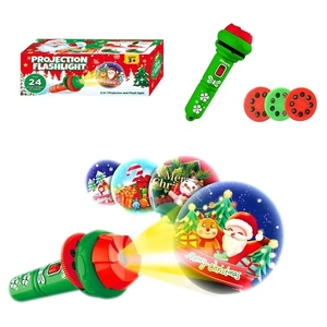 Offre Spéciale 24 modèle <span class=keywords><strong>projecteur</strong></span> de lumière de noël enfants jouet lumineux lampe de poche torche coulissante en plastique meilleurs jouets de noël pour les enfants - Product Image 6