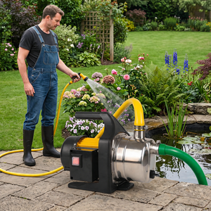 Pompe à <span class=keywords><strong>eau</strong></span> <span class=keywords><strong>de</strong></span> jardin OEM personnalisable 1000W, 3500L/H, hauteur <span class=keywords><strong>de</strong></span> refoulement 44M, <span class=keywords><strong>aspiration</strong></span> 8M, en acier inoxydable, pour usage domestique et quotidien en jardin - Product Image 4