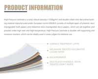 Tablero Laminado Compacto Impermeable de 12 mm, Lámina Fenólica HPL Industrial para Decoración de Vestuarios de Gimnasios, Baños Públicos y Hoteles