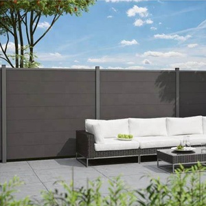 Venta directa de fábrica Valla compuesta de plástico y madera ignífuga Valla de jardín de privacidad Valla compuesta de privacidad clásica para exteriores - Product Image 6
