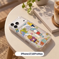 Coque de téléphone magnétique à motif personnalisé en texture graffiti de dessin animé pour iPhone 18 Pro Max, compatible avec iPhone 17, 16, 15, 14, 13