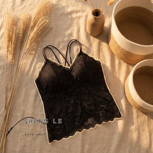 Débardeur sexy et respirant à bretelles fines, dos ajouré en <span class=keywords><strong>dentelle</strong></span>, décolleté plongeant en V, élégant et raffiné, idéal pour les vacances à la <span class=keywords><strong>plage</strong></span>, fabrication OEM/ODM - Product Image 5