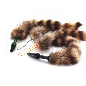 صندوق مخصص مجاني - سعر جيد لألعاب جنسية صينية من الكريستال الزجاجي الوردي اللطيف مع ذيل قطة أو ثعلب للاستخدام الشرجي - Product Image 3